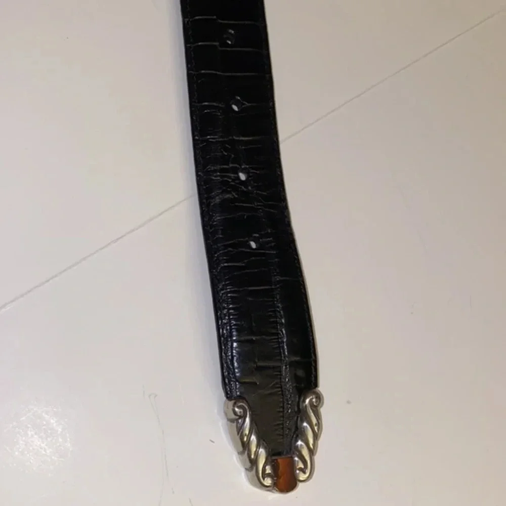 Brighton Leather‎ Belt 90s Vintage Y2K, Black